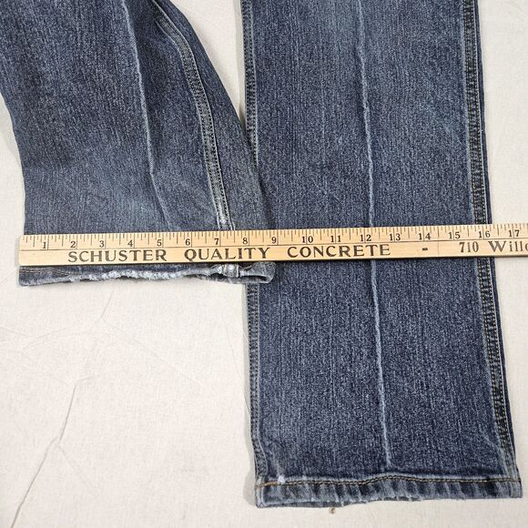 Ariat Jeans 34x32 Blue Denim Boot Cut Relaxed Fit M4 Rebar Loop Lock Work Wear - Picture 13 of 13